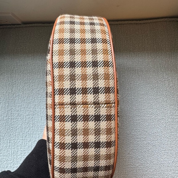 MEDIUM AVA TRIOMPHE BAG in Tartan Textile and calfskin - Picture 5 of 9